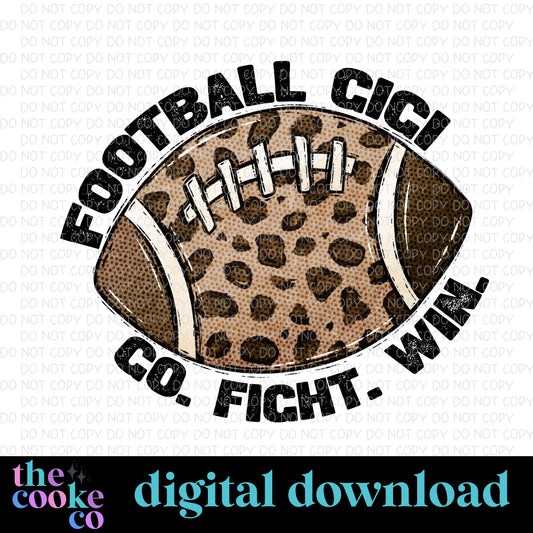 FOOTBALL GIGI | Digital Download | PNG
