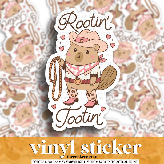 Vinyl Sticker | #V1814 - ROOTIN TOOTIN