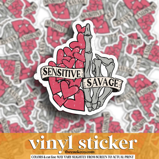 Vinyl Sticker | #V1859- SENSITIVE SAVAGE