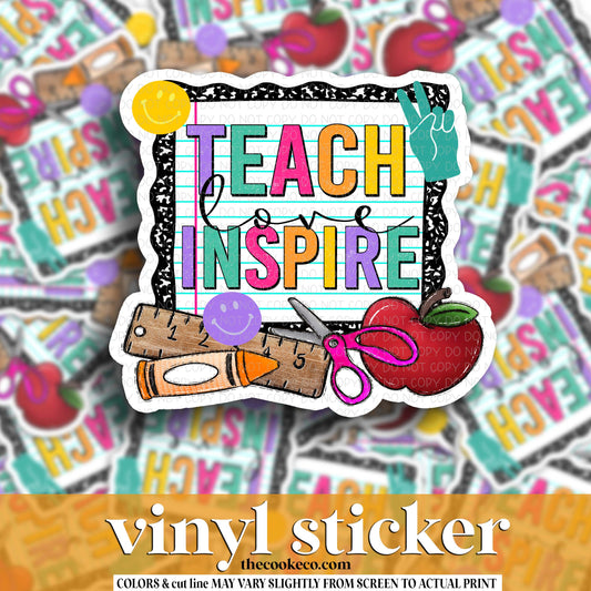 Vinyl Sticker | #V1975 - TEACHER LOVE INSPIRE