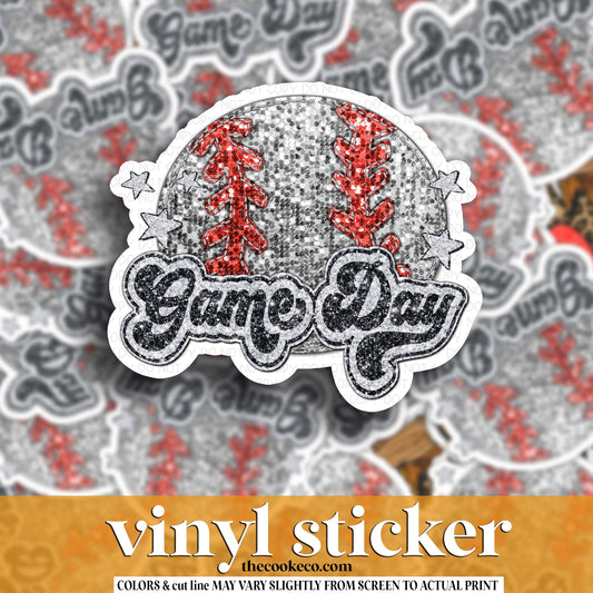 Vinyl Sticker | #V1980 - GAME DAY BASEBALL