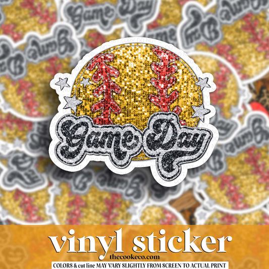 Vinyl Sticker | #V1981 - GAME DAY SOFTBALL