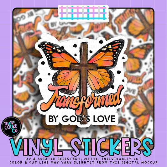 Vinyl Sticker | #V2012 - TRANSFORMED BY GOD'S LOVE
