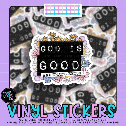 Vinyl Sticker | #V2027 - GOD IS GOOD