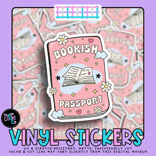 Vinyl Sticker | #V2104 - BOOKISH PASSPORT.