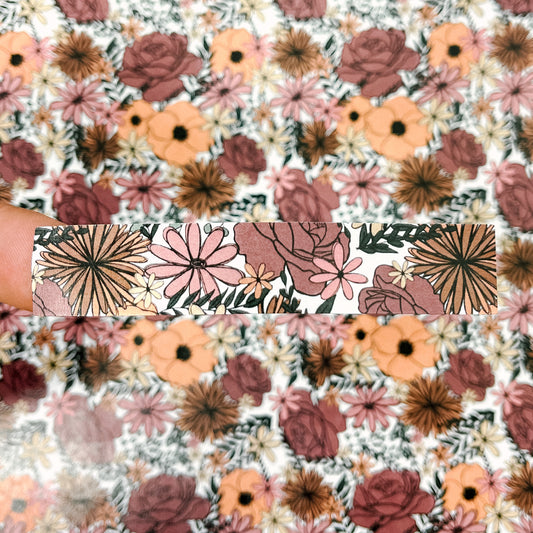 Packaging Stickers | #RTS0191 - FLORAL WASHI STRIPS