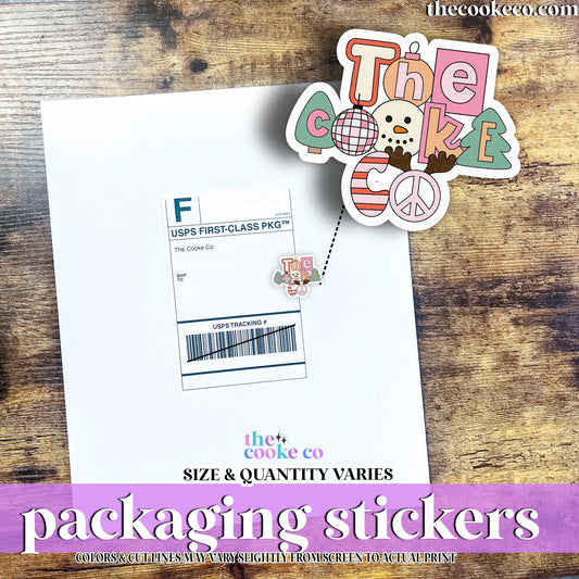 Customizable Packaging Stickers | CUSTOM HOLIDAY NAME STICKERS