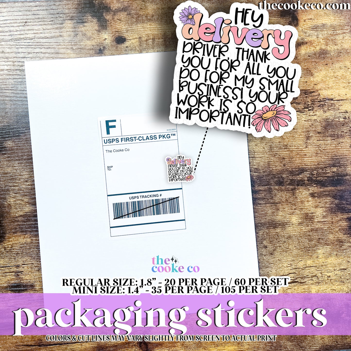 Packaging Stickers | #C0942 - HEY DELIVERY DRIVER