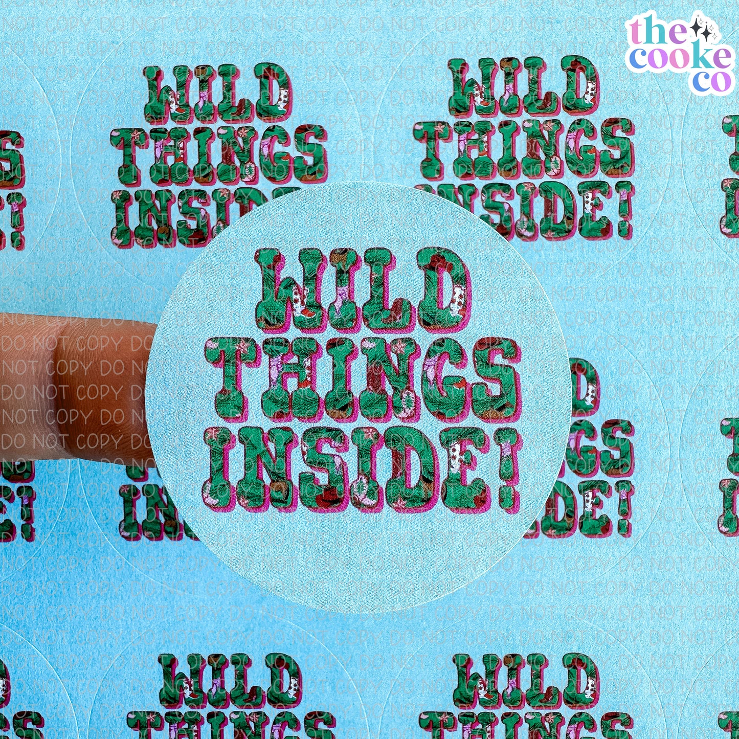 PACKAGING STICKERS | #RTS0286 - WILD THINGS INSIDE