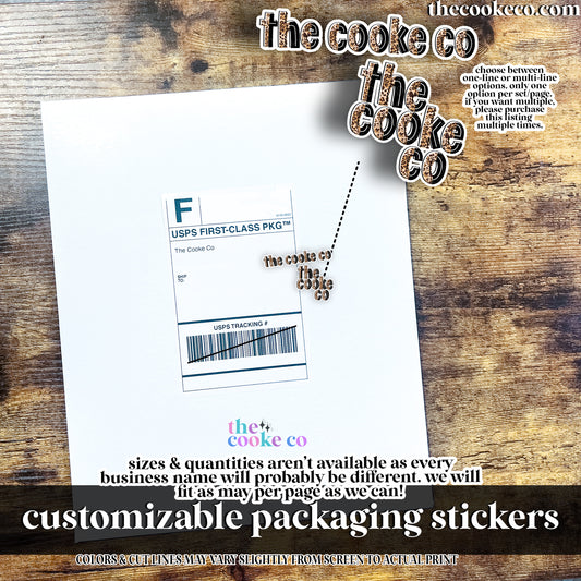 PTO Packaging Stickers | CUSTOMIZABLE STICKER - WILD LEOPARD THEME