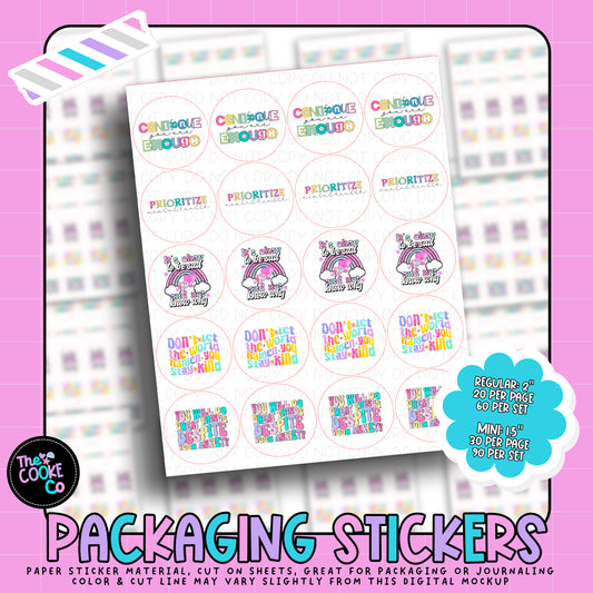 Packaging Stickers | #RTS0295 - MENTAL HEALTH VARIETY