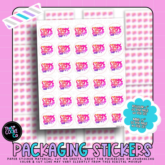 Packaging Stickers | #RTS0310 - STAY STRONG