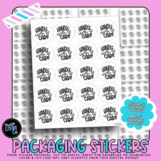 Packaging Stickers | #RTS0326 - HANDLE WITH CARE