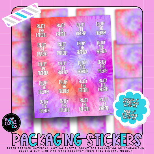 Packaging Stickers | #RTS0344 - ENJOY THE FREEBIE
