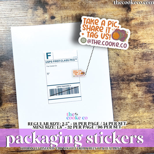 Customizable Packaging Stickers | TAKE A PIC