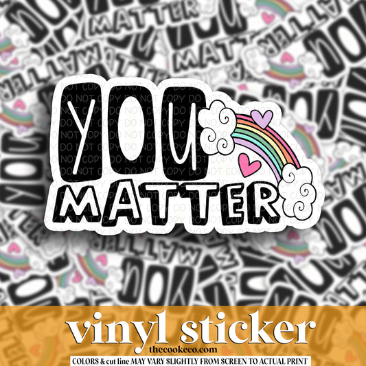 Vinyl Sticker | #V1287 - YOU MATTER