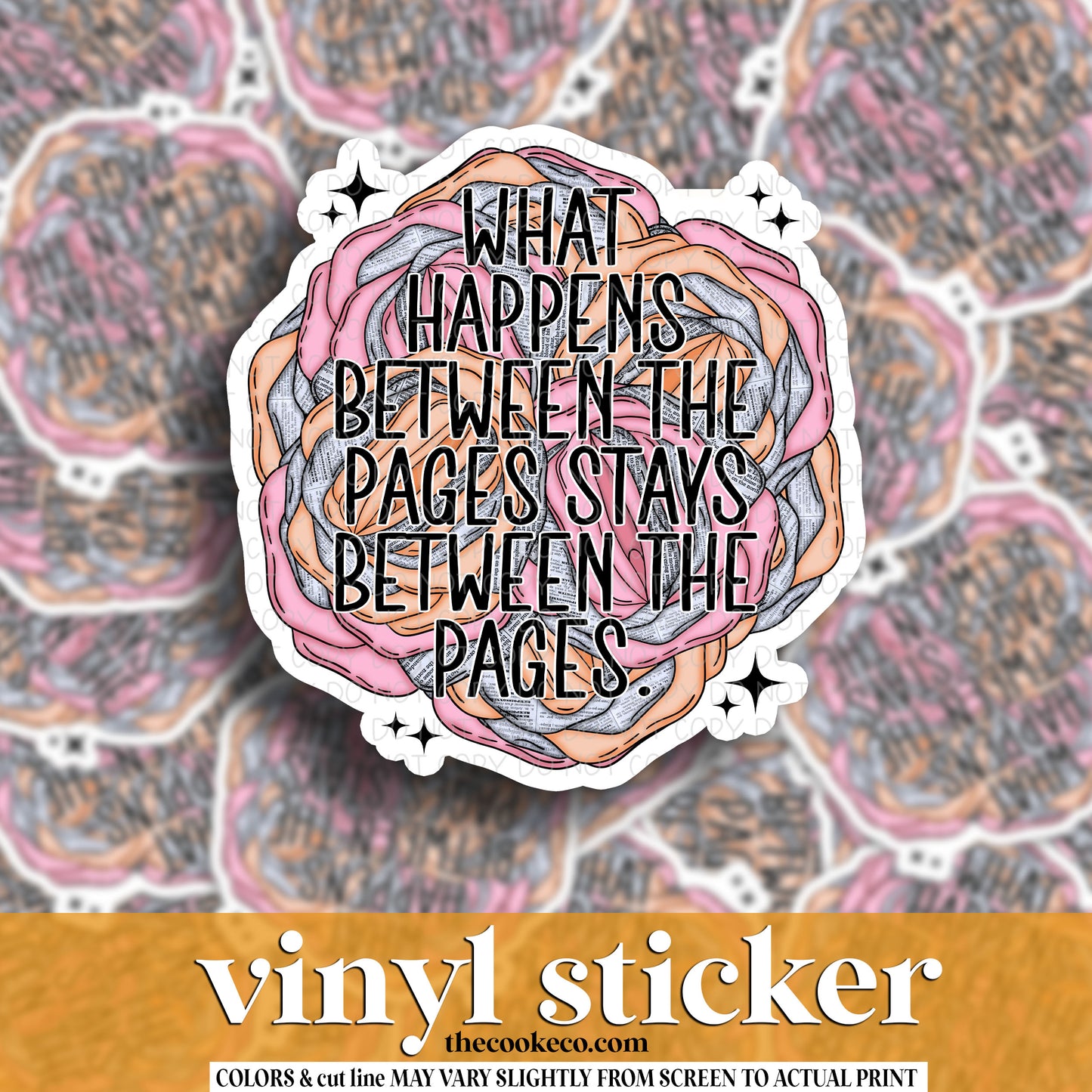 Vinyl Sticker | #V1305 - WHAT HAPPENS BETWEEN THE PAGES