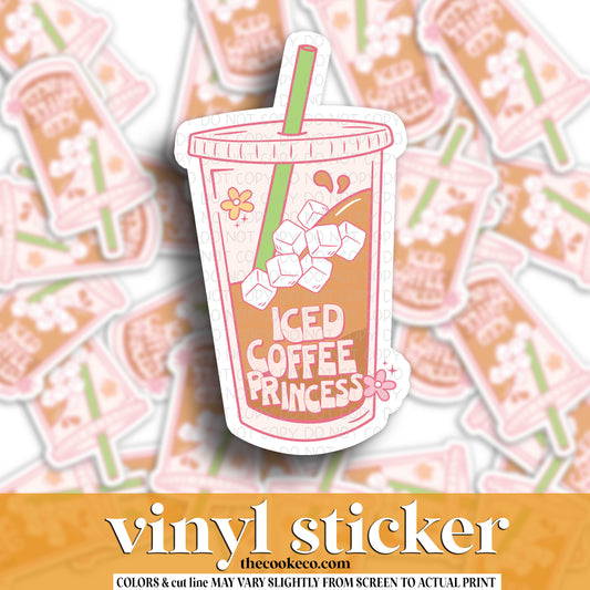 Vinyl Sticker | #V1360 - ICED COFFEE PRINCESS