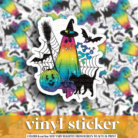 Vinyl Sticker | #V1395 - RAINBOW GHOST