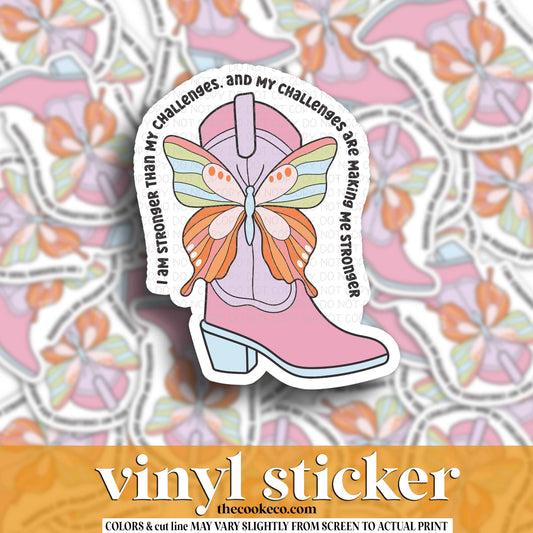 Vinyl Sticker | #V1768 - I AM STRONGER THEN MY CHALLENGES