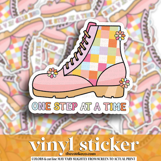 Vinyl Sticker | #V1773 - ONE STEP AT A TIME