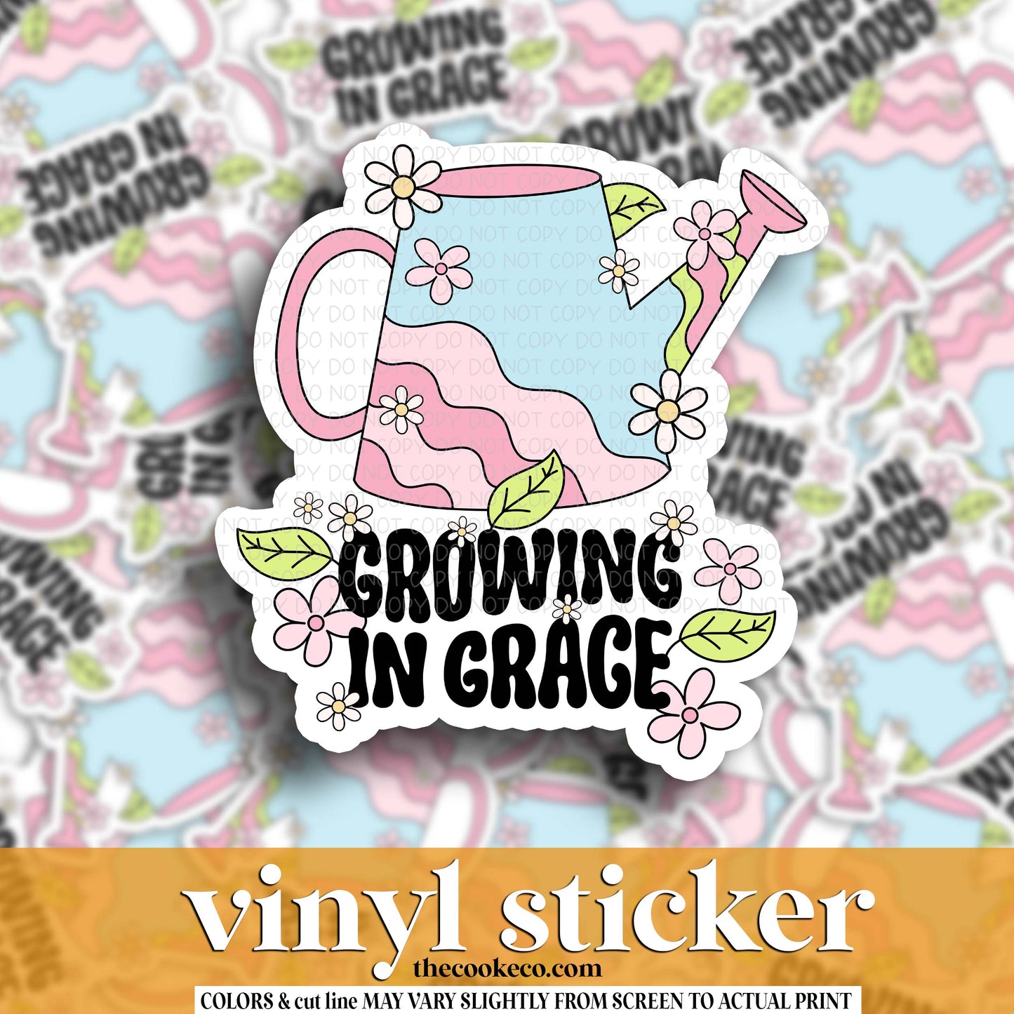 Vinyl Sticker | #V1789 - GROWING IN GRACE