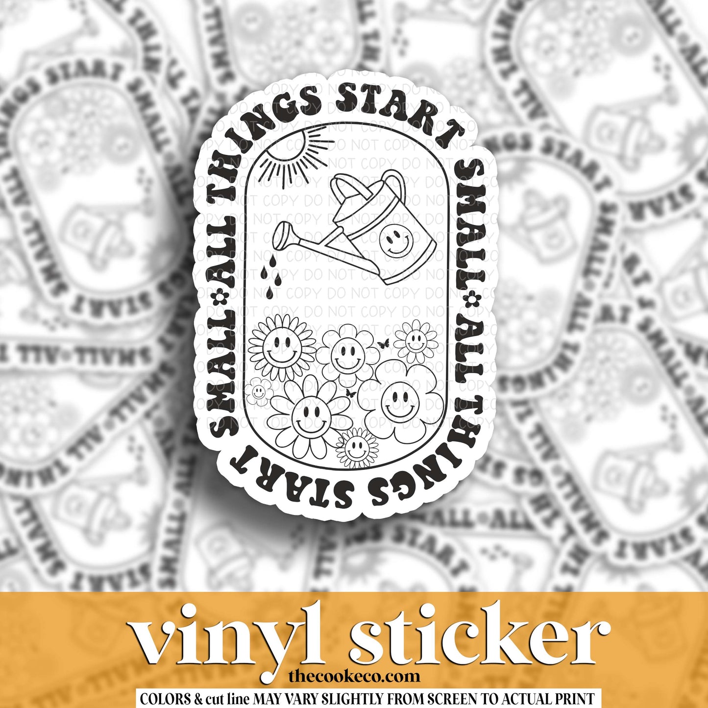 Vinyl Sticker | #V1797 - ALL THINGS START SMALL