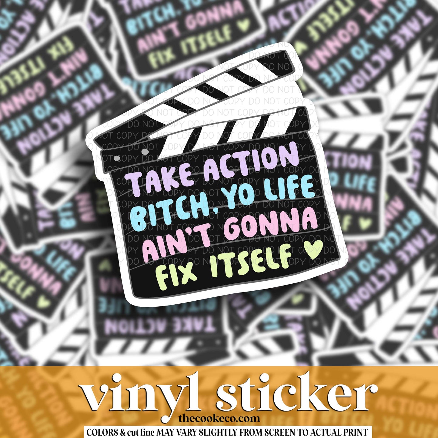 Vinyl Sticker | #V1801 - TAKE ACTION
