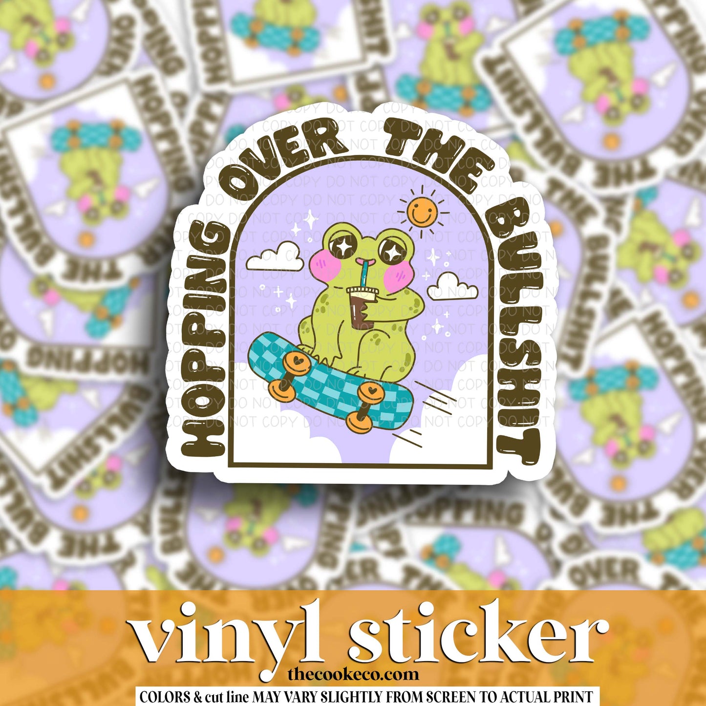 Vinyl Sticker | #V1802 - HOPPING OVER THE BULLSHIT