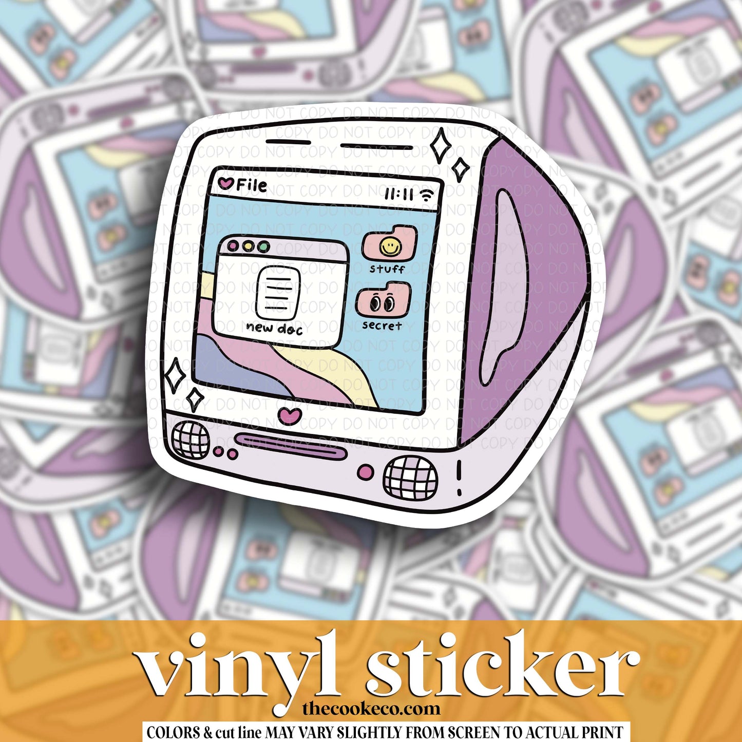 Vinyl Sticker | #V1811- NEW DOC COMPUTER