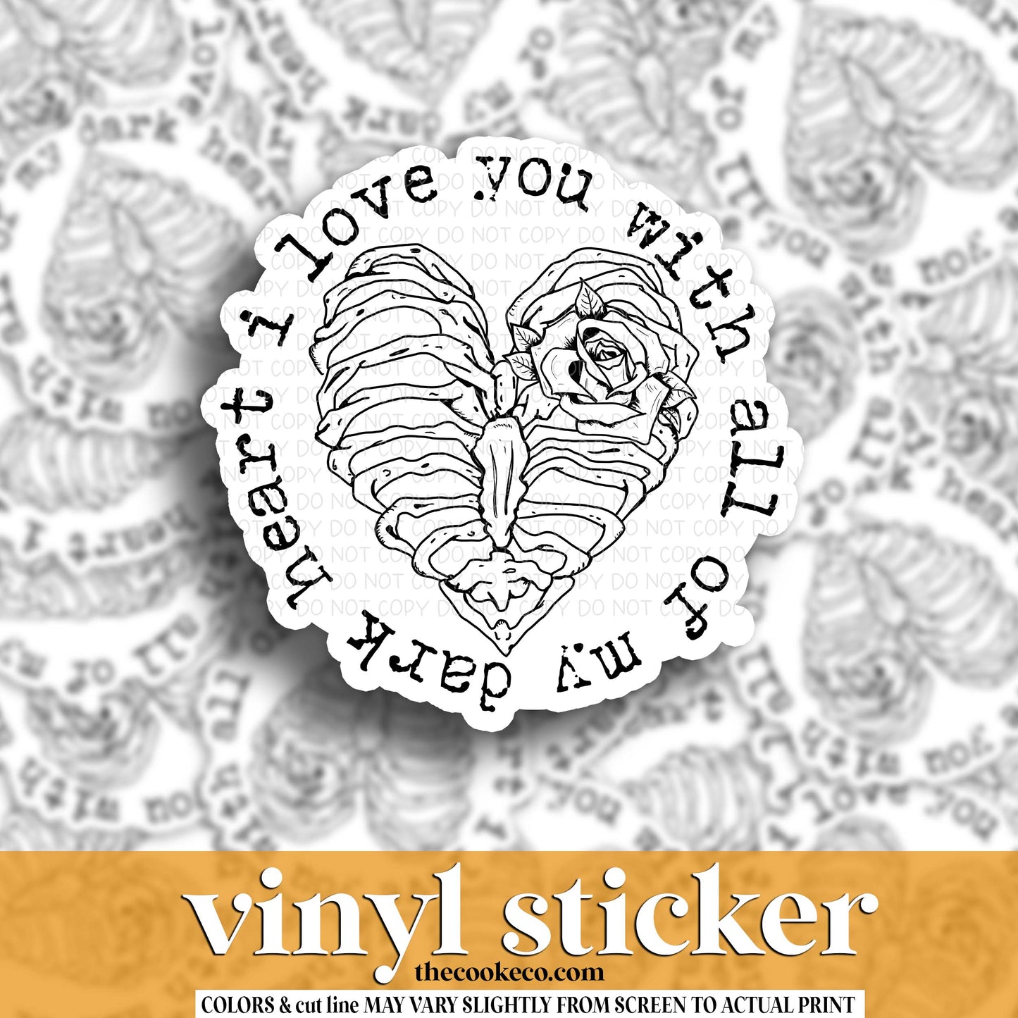 Vinyl Sticker | #V1840 - I LOVE YOU