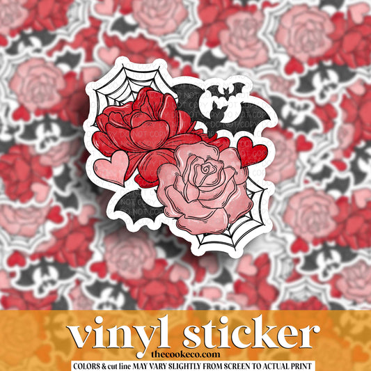 Vinyl Sticker | #V1855- BATTY ROSES