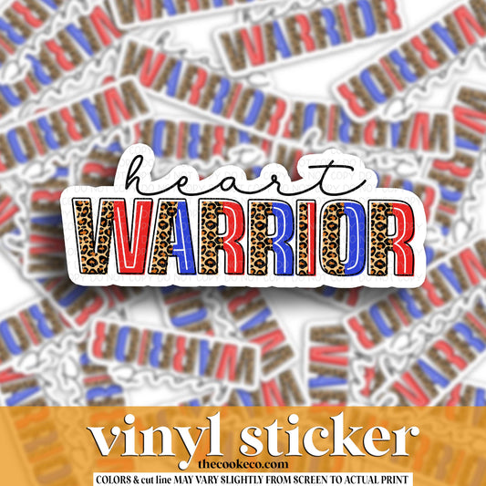 Vinyl Sticker | #V1865- HEART WARRIOR