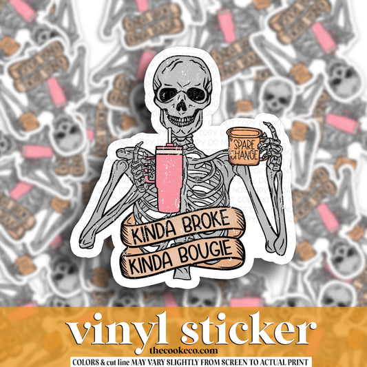 Vinyl Sticker | #V1867- KINDA BROKE