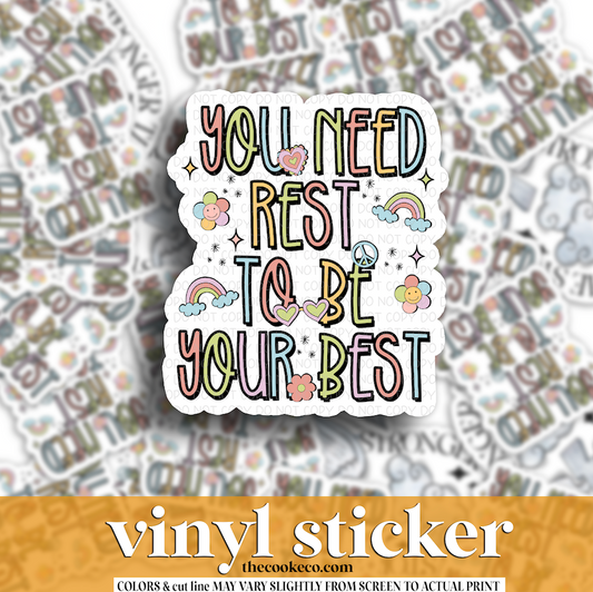 Vinyl Sticker | #V1892- YOU NEED REST