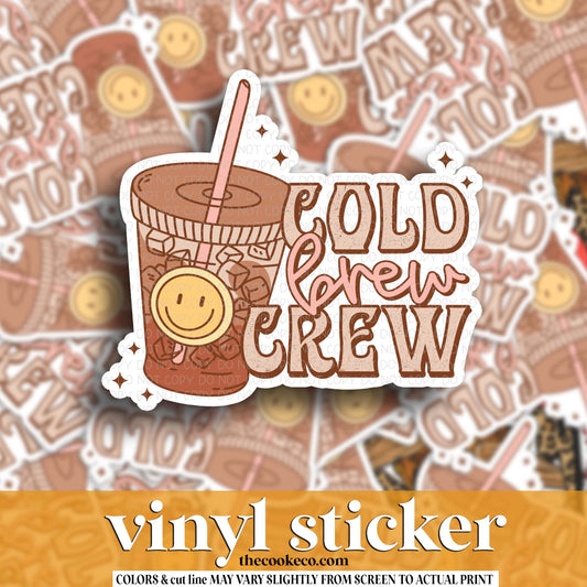 Vinyl Sticker | #V1992 - COLD BREW CREW
