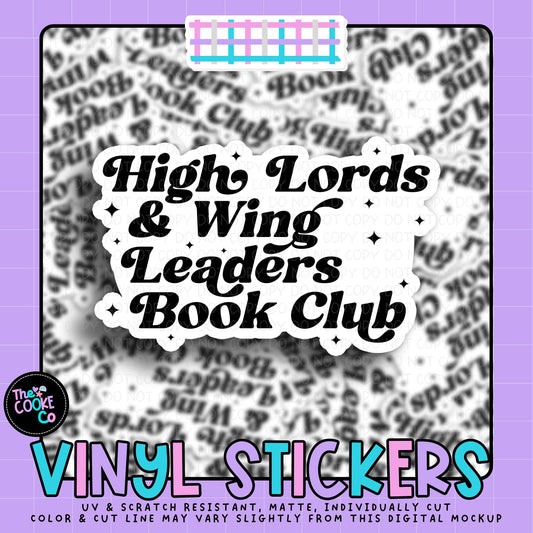 Vinyl Sticker | #V2000 - HIGH LORDS & WING LEADERS BOOK CLUB