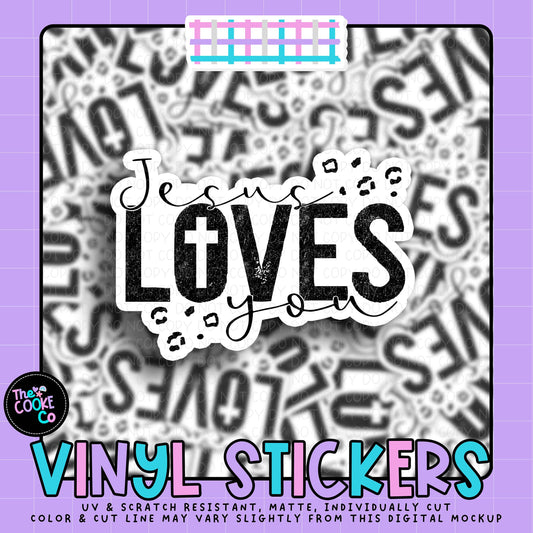 Vinyl Sticker | #V2018 - JESUS LOVES YOU