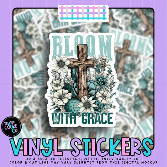 Vinyl Sticker | #V2020 - BLOOM WITH GRACE