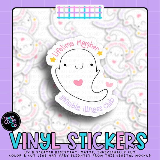 Vinyl Sticker | #V2035 - LIFETIME MEMBER INVISIBLE ILLNESS CLUB