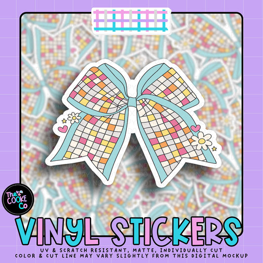 Vinyl Sticker | #V2056 - BLUE BOW RETRO