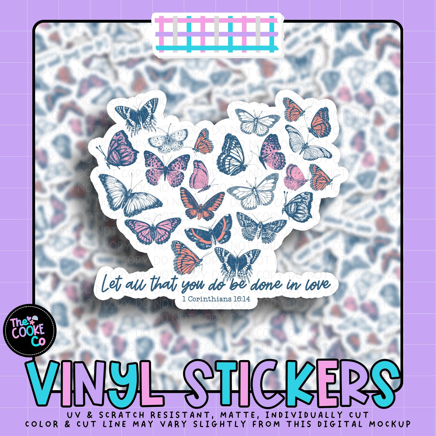 Vinyl Sticker | #V2065 - LET ALL THAT YOU DO BE DONE IN LOVE
