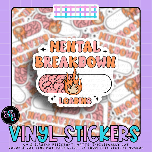 Vinyl Sticker | #V2091 - MENTAL BREAKDOWN LOADING