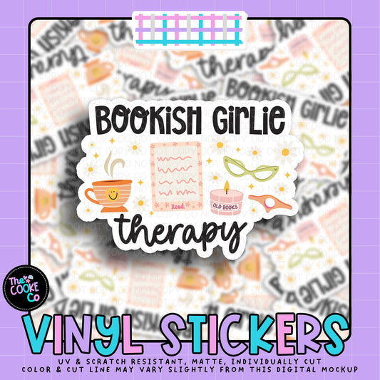 Vinyl Sticker | #V2108 - BOOKISH GIRLIE THERAPY.