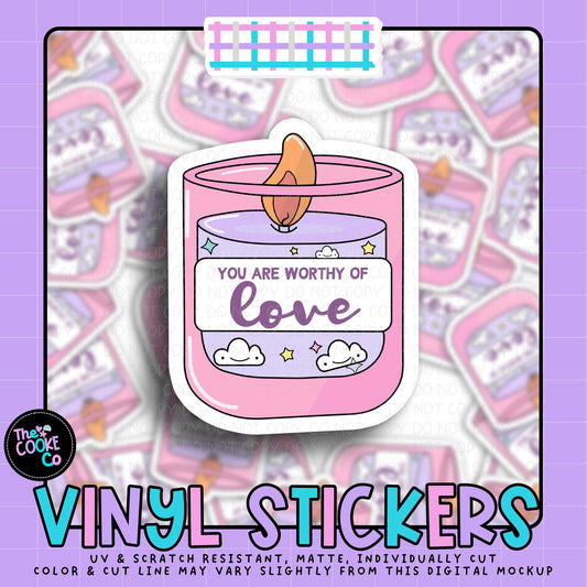 Vinyl Sticker | #V2111 - YOU ARE WORTHY OF LOVE
