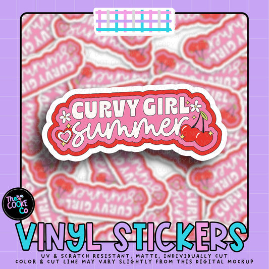 Vinyl Sticker | #V2114 - CURVY GIRL SUMMER