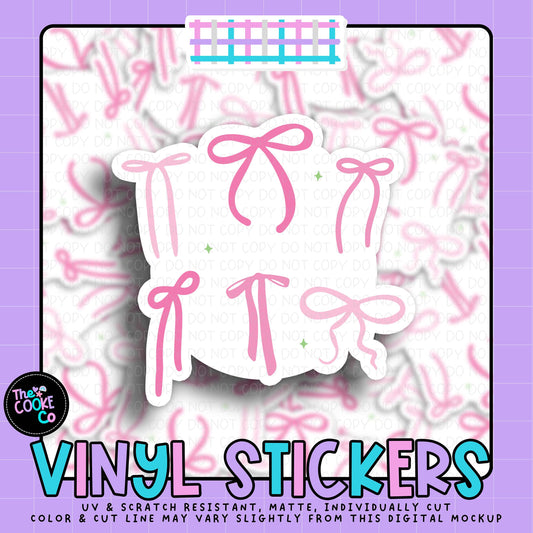 Vinyl Sticker | #V2119 - PINK BOWS