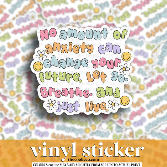 Vinyl Sticker | #V1441 - NO AMOUNT OF ANXIETY