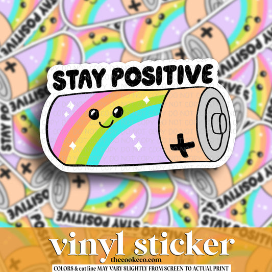 Vinyl Sticker | #V1499 - STAY POSITIVE