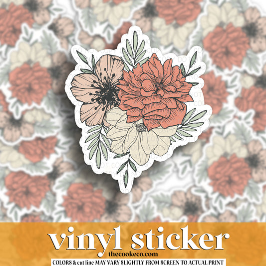 Vinyl Sticker | #V1530 - FLORAL NEUTRALS